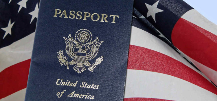 Gender Equality: U.S. Supreme Court Rules for Unwed Mothers and Fathers passport on American flag