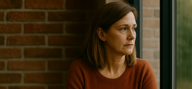 A divorced person reconnecting with a friend over coffee