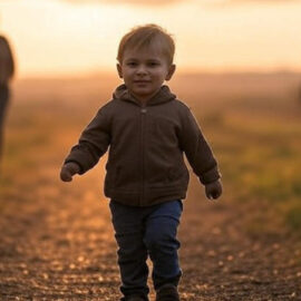 A child sitting between arguing parents, showing the emotional effects of divorce on children